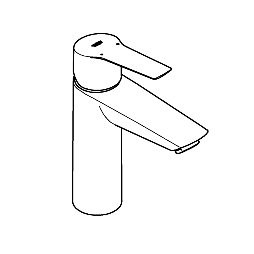 GROHE 235752432 - Waschtischarmatur START 192 mm schwarz