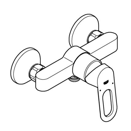 GROHE 23634000 - Duscharmatur BAULOOP DN 15 glänzender Chrom