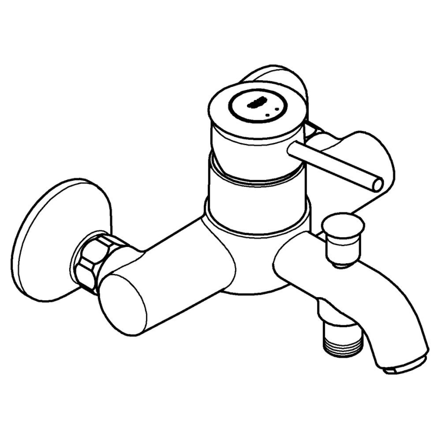 GROHE 23787000 - Wannenarmatur START CLASSIC DN 15, hochglanzverchromt