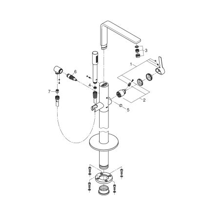GROHE 23792001 - Wannenarmatur LINEARE 271 mm, Chrom glänzend