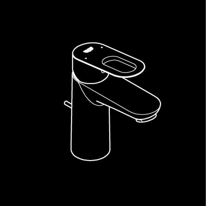 GROHE 23803000 - Waschtischarmatur EUROSMART, glänzender Chrom