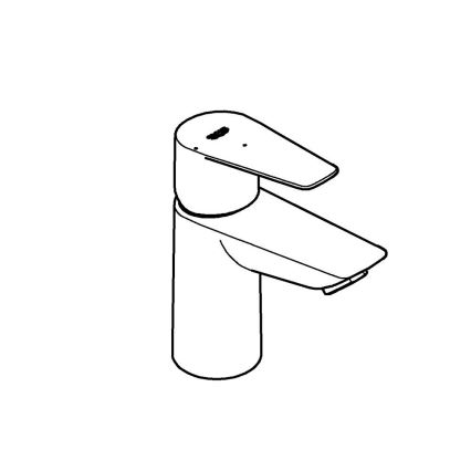 GROHE 23900001 - Waschtischarmatur START EDGE, Größe S, glänzender Chrom