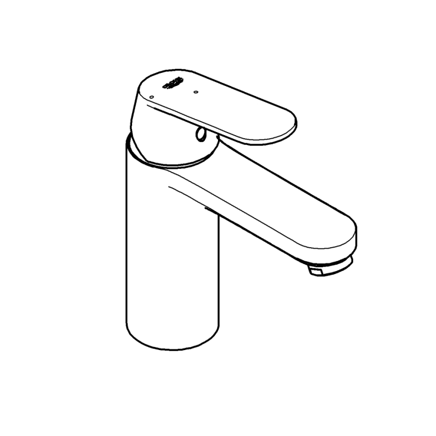 GROHE 23928000 - Waschtischarmatur DN 15, Größe M, glänzend verchromt