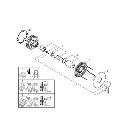 GROHE 24057GN1 - Duscharmatur ESSENCE gebürstetes Gold