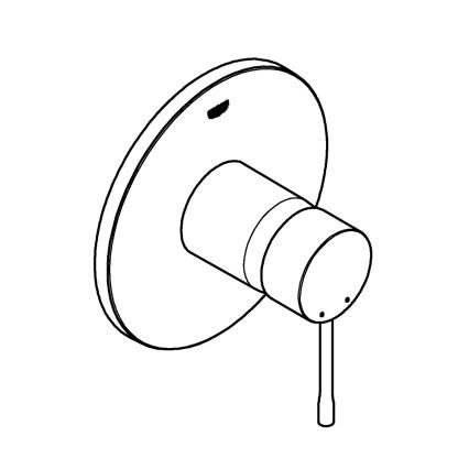 GROHE 24057GN1 - ESSENCE Duscharmatur, Gold