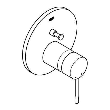 GROHE 24058A01 - ESSENCE Einhand-Waschtischarmatur, Graphit