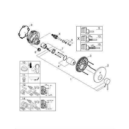 GROHE 24058DL1 - ESSENCE-Armatur mit Zwei-Wege-Umsteller in Kupferoptik