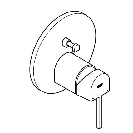 GROHE 24060003 - PLUS Einhandmischer, glänzender Chrom