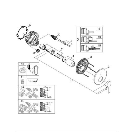 GROHE 24064001 - LINEARE Einhebel-Waschtischarmatur, glänzender Chrom