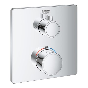 GROHE 24079000 - Thermostat-Duscharmatur GROHTHERM glänzender Chrom