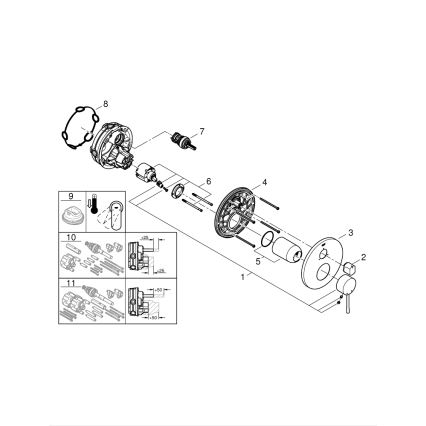 GROHE 24092001 - ESSENCE Einhebel-Waschtischarmatur, glänzender Chrom