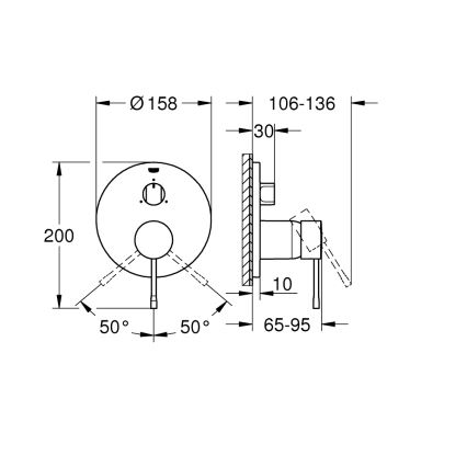 GROHE 24092AL1 - ESSENCE Waschtischarmatur Graphit