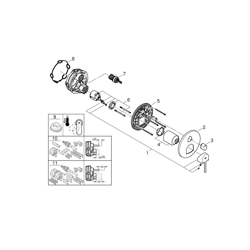 GROHE 24093003 - Armatur PLUS, glänzender Chrom
