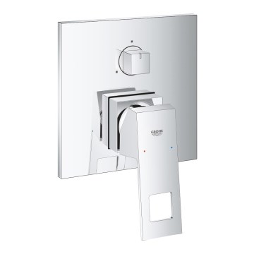 GROHE 24094000 - EUROCUBE Einhandmischer mit 3‑Wege‑Umschalter, Hochglanz‑Chrom