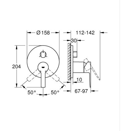 GROHE 24095001 - LINEARE Einhand-Waschtischmischer, glänzender Chrom
