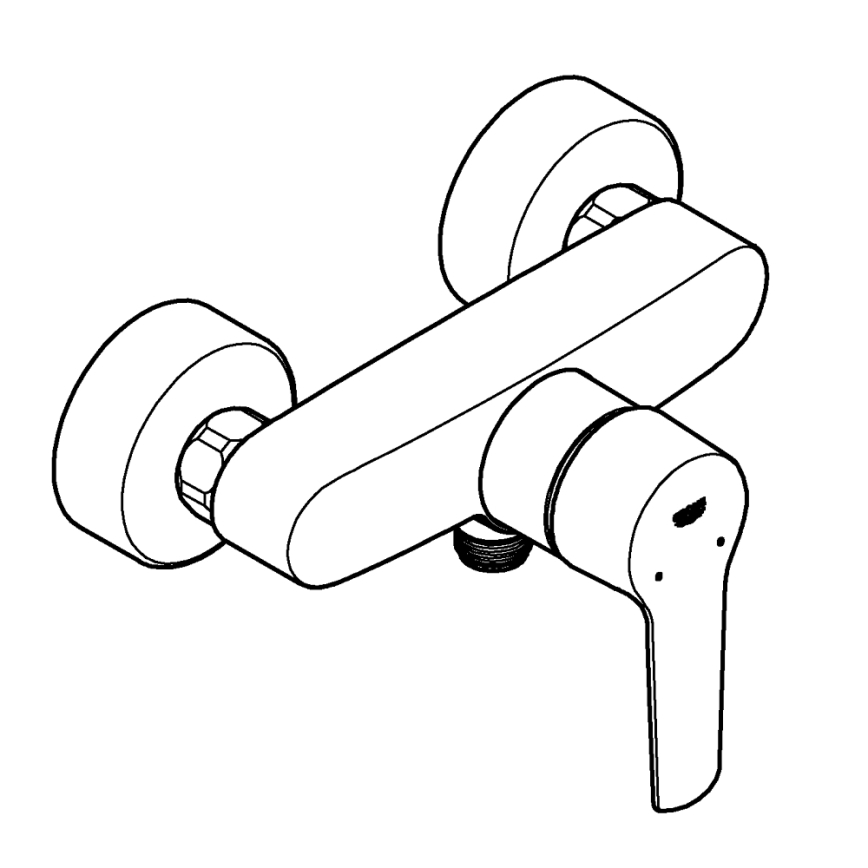 GROHE 242082432 - Duscharmatur START DN 15 schwarz