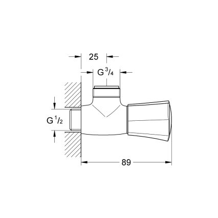 GROHE 26010001 - Duschventil COSTA L glänzender Chrom