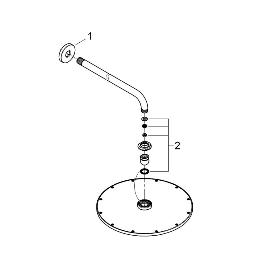 GROHE 26066GN0 - Kopfbrause RAINSHOWER COSMOPOLITAN 310/380 mm, Gold