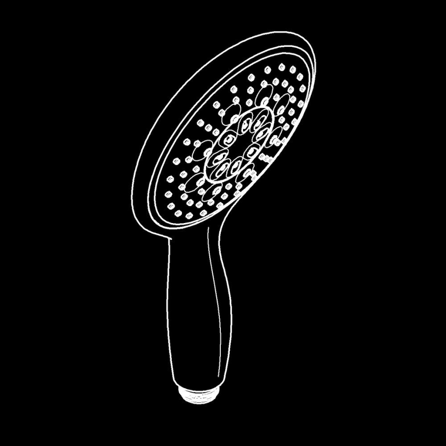 GROHE 26107000 - Handbrause VITALIO RAIN 130 mm, glänzender Chrom