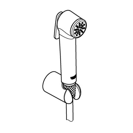 GROHE 26354000 - TEMPESTA-F Handbrause, 1250 mm, glänzender Chrom