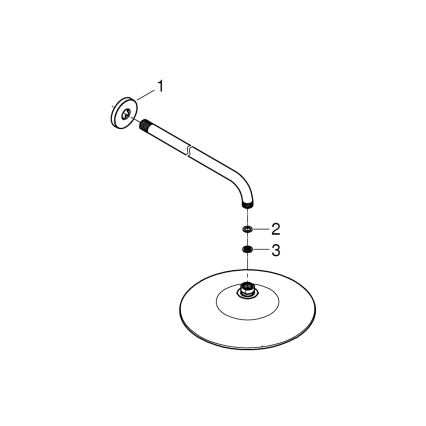 GROHE 26459000 - EUPHORIA 260 Kopfbrause, 380 mm, glänzender Chrom