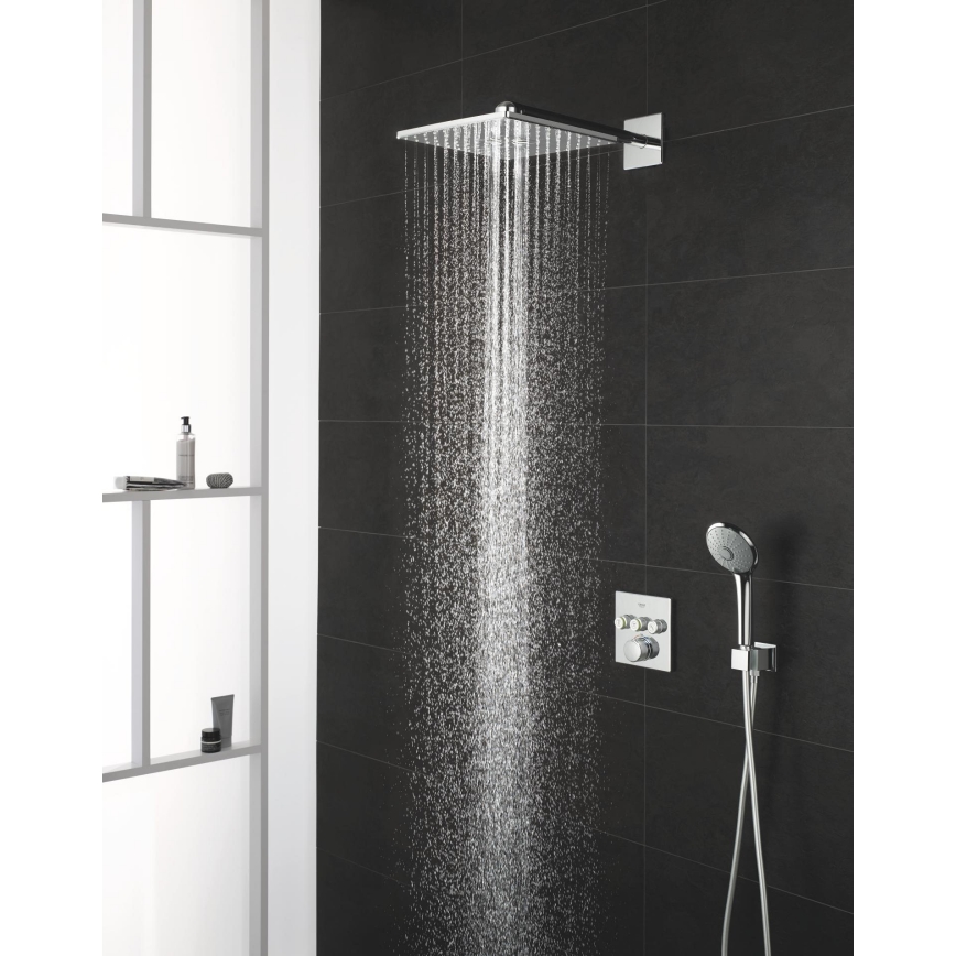 GROHE 26479000 - Kopfbrause RAINSHOWER SMARTACTIVE 310 CUBE glänzender Chrom