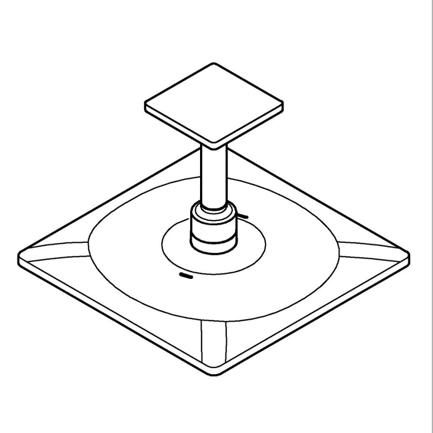 GROHE 26481000 - Kopfbrause-Set RAINSHOWER SMARTACTIVE 310 CUBE 310 mm Chrom