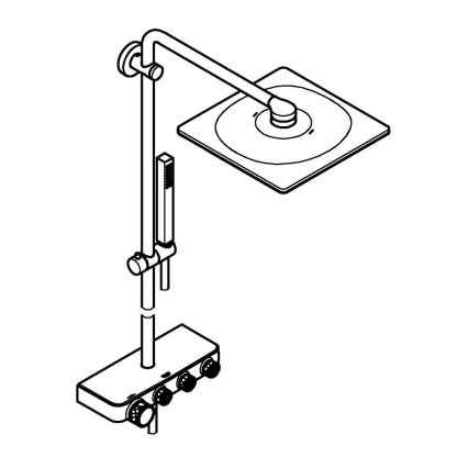 GROHE 26508000 - Duschsystem EUPHORIA SMARTCONTROL 310 CUBE glänzender Chrom