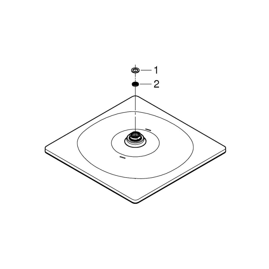 GROHE 26568000 - Kopfbrause RAINSHOWER MONO 310 CUBE 310 × 310 mm Chrom