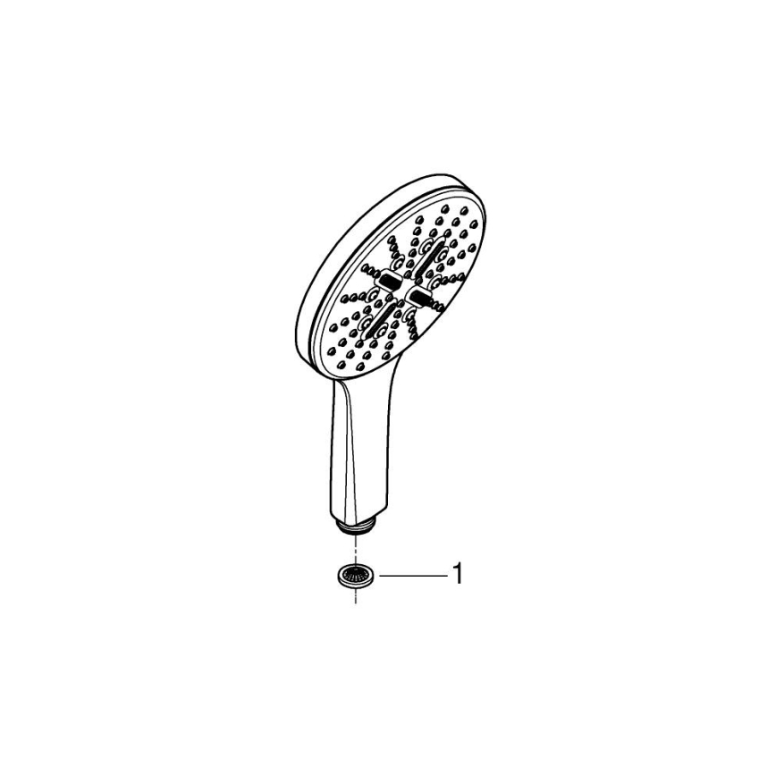 GROHE 26574DC0 - Handbrause RAINSHOWER SMARTACTIVE 130 mm Edelstahl