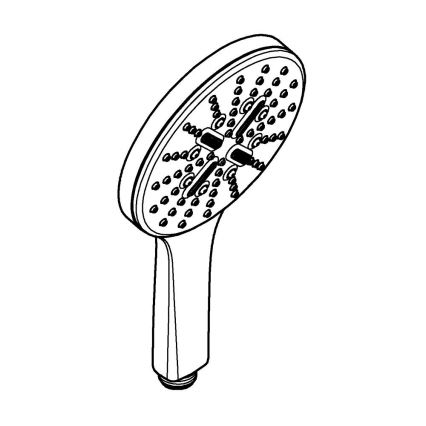 GROHE 26574DC0 - Handbrause RAINSHOWER SMARTACTIVE 130 mm Edelstahl