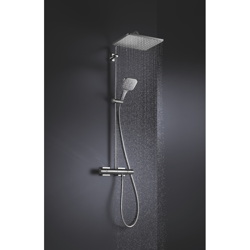 GROHE 26582000 - Handbrause RAINSHOWER SMARTACTIVE 130 CUBE, glänzender Chrom
