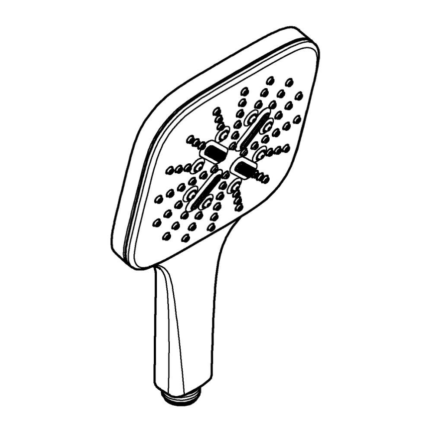 GROHE 26582DC0 - Handbrause RAINSHOWER SMARTACTIVE 130 CUBE Edelstahl