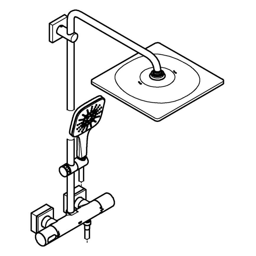 GROHE 26649000 - Duschsystem RAINSHOWER SMARTACTIVE 310 × 310 mm Chrom