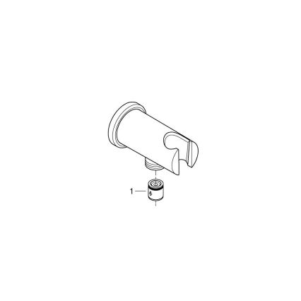 GROHE 26658000 - Wandanschluss mit integriertem Brausehalter O 48 mm chrom