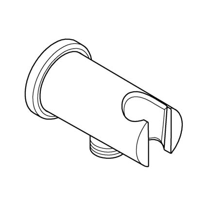 GROHE 26658000 - Wandanschluss mit integriertem Brausehalter O 48 mm chrom