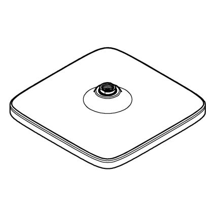 GROHE 26695000 - Kopfbrause VITALIO COMFORT 250 × 250 mm, glänzender Chrom