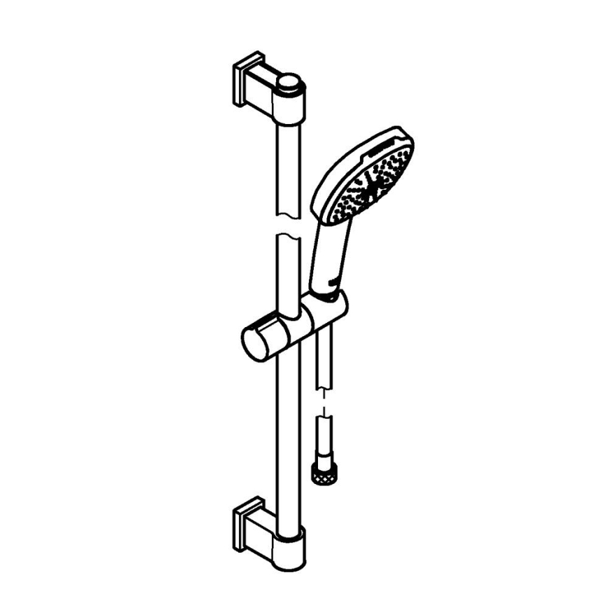 GROHE 26928001 - Duschset VITALIO COMFORT 110, 600 mm, glänzender Chrom