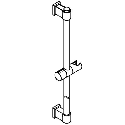 GROHE 26970001 - Duschstange VITALIO UNIVERSAL 1150 mm, hochglanzverchromt