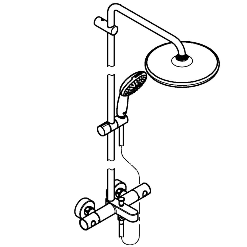 GROHE 26988001 - Duschsystem VITALIO START SYSTEM 390 mm glänzender Chrom