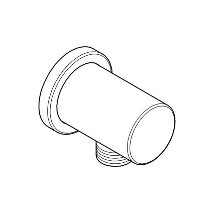 GROHE 27057000 - Wandanschlussbogen RAINSHOWER DN 15, Chrom glänzend