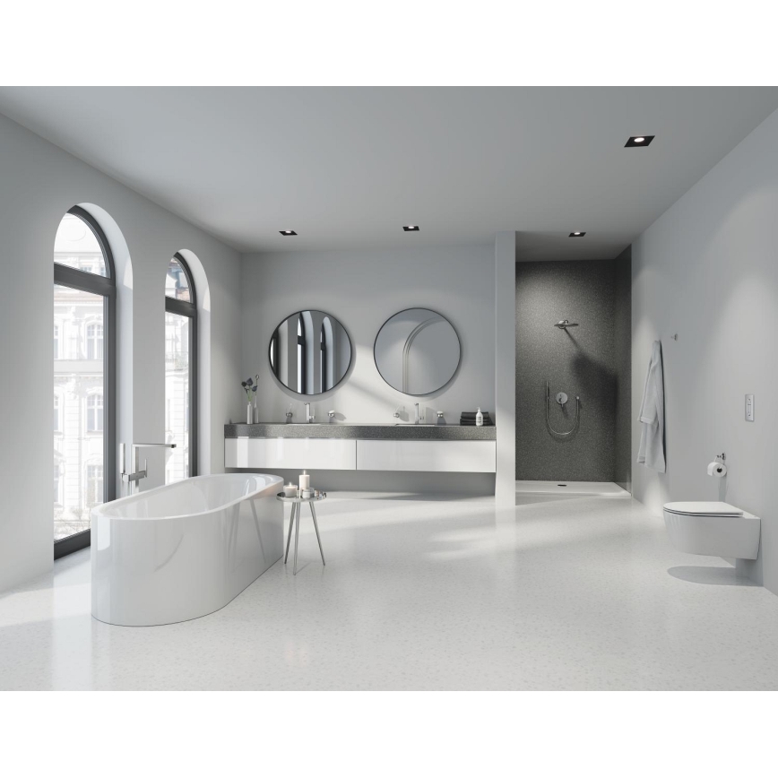 GROHE 27074DC0 - Wandhalter für RAINSHOWER-Duschkopf, Edelstahl