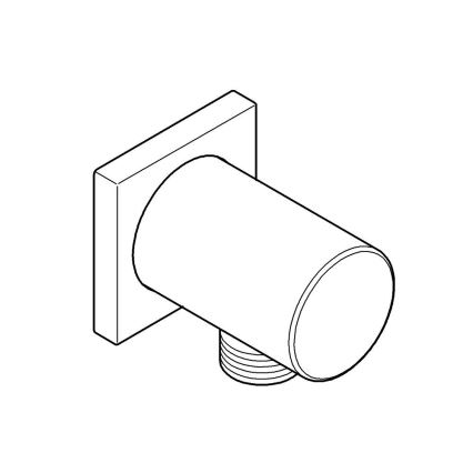 GROHE 27076000 - RAINSHOWER Wandanschlussbogen, glänzender Chrom