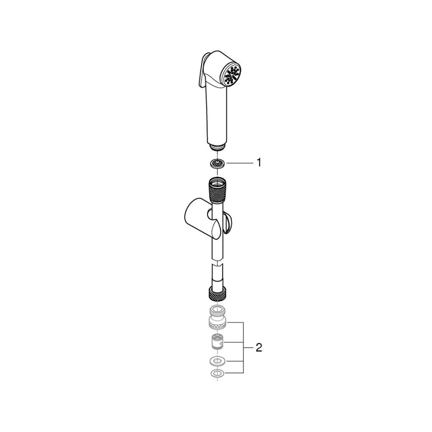 GROHE 27513GN1 - Hand-Bidetbrause 1250 mm, Gold