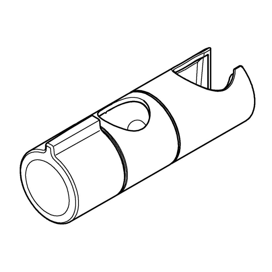 GROHE 27723001 - Führungselement VITALIO UNIVERSAL für Duschstange Ø 22 mm, Chrom