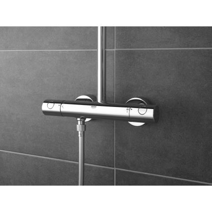 GROHE 27922001 - Duschset mit Thermostat-Armatur TEMPESTA COSMOPOLITAN 210 glänzender Chrom