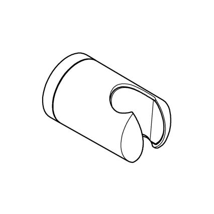 GROHE 27958001 - Wandhalterung für Handbrause VITALIO UNIVERSAL, glänzender Chrom