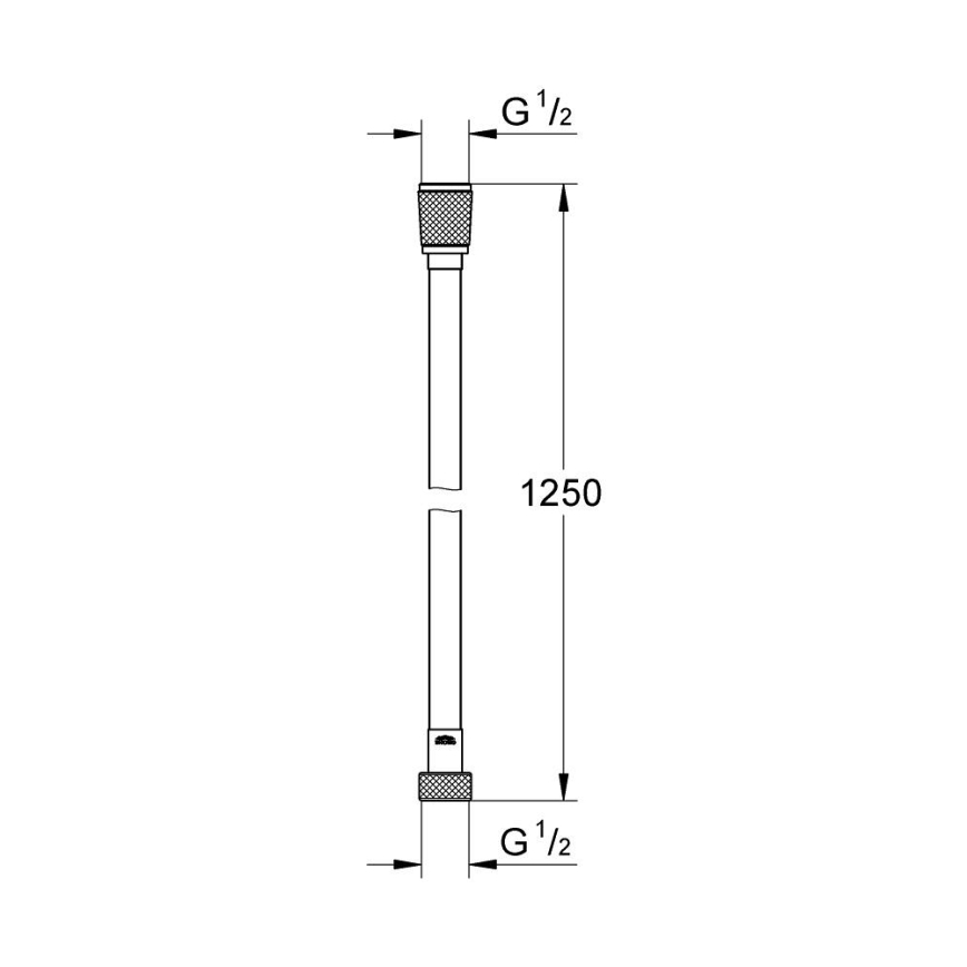 GROHE 28362DA0 - Duschschlauch SILVERFLEX 1250 mm in Kupferoptik