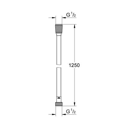GROHE 28362GL0 - SILVERFLEX Duschschlauch 1250 mm, goldfarben