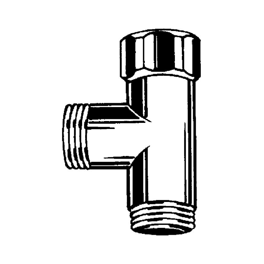 GROHE 28874000 - T-Stück DN 15, glänzender Chrom